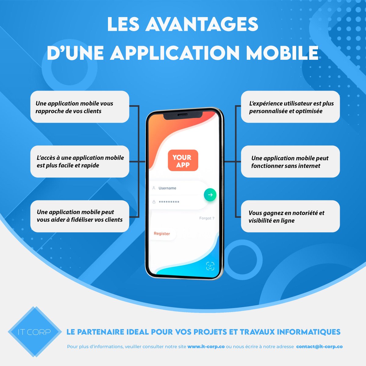 itcorpga's tweet photo. Nous vous avons préparé ci-dessous une petite liste des avantages de concevoir une application mobile pour votre entreprise.

#itcorpga #logiciel #software #digitalisation #softwaredevelopment #digital #application #IT #itservices #apps #mobileapp #mobileappdevelopment https://t.co/dkcHQiJJKq