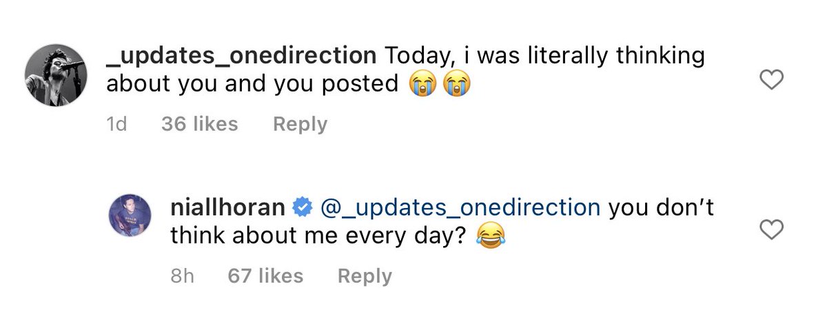 NiallHDailyNews's tweet photo. Niall Horan replied two fans on his recent instagram post https://t.co/UIeoHRgg7e