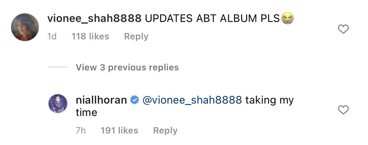 NiallHDailyNews's tweet photo. Niall Horan replied two fans on his recent instagram post https://t.co/UIeoHRgg7e