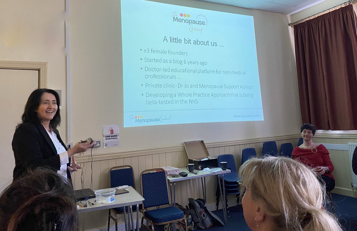 c_harland_'s tweet photo. The menopause evolution was in full force today in Nottingham, driven by two of the brilliant founders behind the @MenopauseSchool,
Dr Joanne Hobson and @fionacatchpowle.
Ladies you rocked! ππ» #MenopauseEvolution https://t.co/Iupg685iPR