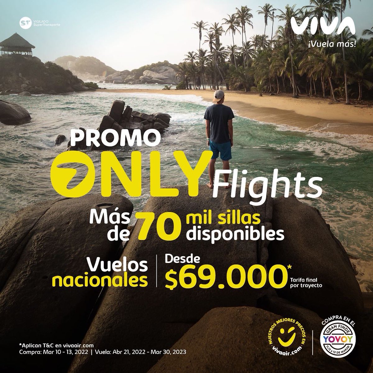 VivaAirCol's tweet photo. La verdadera amistad se forja con viajes 🤩✈️💛

Celebra el #DiaDeLosAmigos viajandoooo 😎

Compra ya tu próximo viaje con tu combo en https://t.co/rx0KDuvCvQ  y celebra la amistad 🥰🙌🏼

#VuelaMas #OnlyFlights #Promo #VenAVolarConViva https://t.co/alw8PMRFXh
