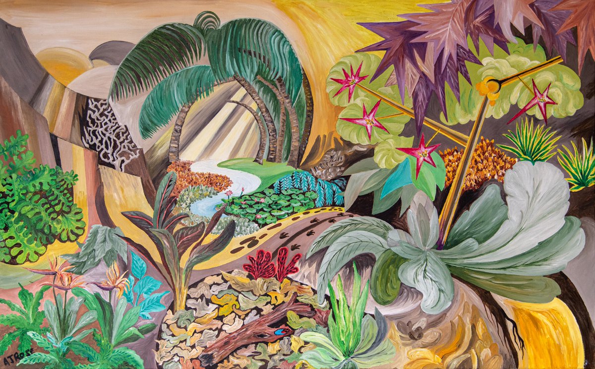 SmithdownSocial's tweet photo. A.J. Rose: 'Jungle Abstract'; Oil on Canvas; £680. Prints from £25/Cards £3.95. Visit us at Gallery 455 to buy original art! https://t.co/wAW1EGrvWI
.
#localart #art #socialenterprise #supportlocal #Gallery455 #artforsale #artinliverpool #printsforsale #AJRose #jungle #exotica https://t.co/3bS8BEVOAZ