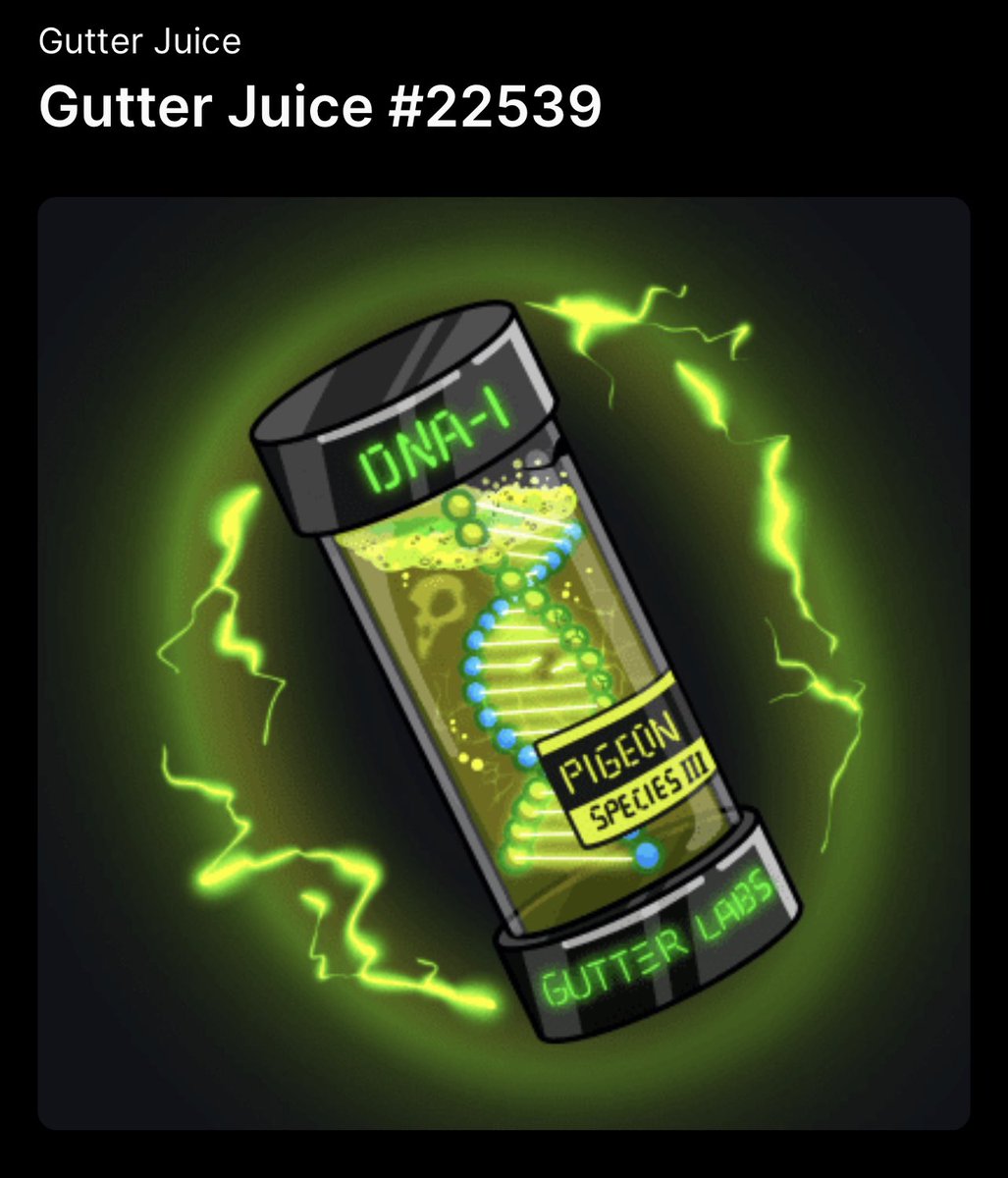 Wanna join <a href="/GutterCatGang/">Gutter Cat Gang</a> ?
Happy #Caturday I’m feeling extra gutter
🧬GIVING AWAY A CLONE PIGONE JUICE🧬

💣 Follow <a href="/Stoniphantom/">Stoni</a> and <a href="/GutterCatGang/">Gutter Cat Gang</a> 
💣Retweet and comment #Caturday and #GutterJuice 
💣Tag two nft frens

Ends tonight at 12 am pst babyyyy goood luck!