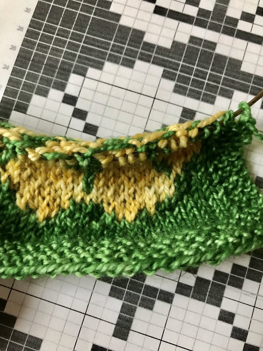 ilga_leja's tweet image. Saturday experiments. #ilgadesigning #strandedknitting #colorknitting #fairisleknitting #somethingnew #lucyneatbycelestialmerino #celestialmerino