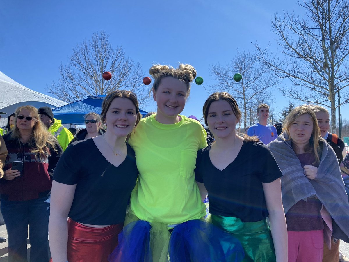 Natalie and Layla Underwood, along with Madison Plybon, took the plunge today in 19* weather to help raise over $1000 for Special Olympics. Great job, ladies!