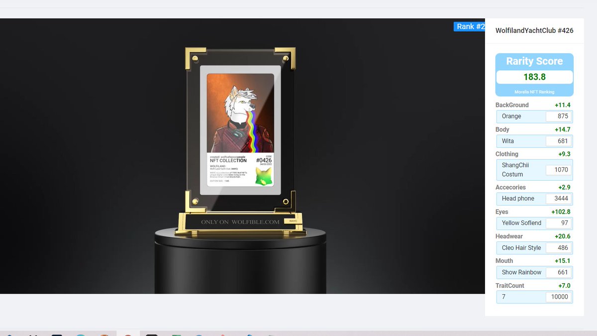 #WAYC Announce NFT 💎🐳
Next Update for NFT's.
we will have platfrom $WAYC Rarity Rank.

Own Now here :
wolfible.com/wayc
#WSPP NFT Next Project !!
<a href="/TheBinanceNFT/">Binance NFT</a> <a href="/binance/">Binance</a>