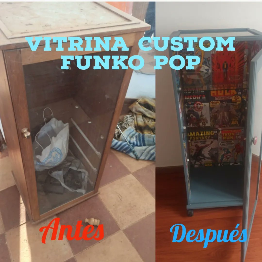 TecnoXock on X: #restauramuebles #restauracion #DIY #Vitrina #Funko # Funkopop #Marvel  / X