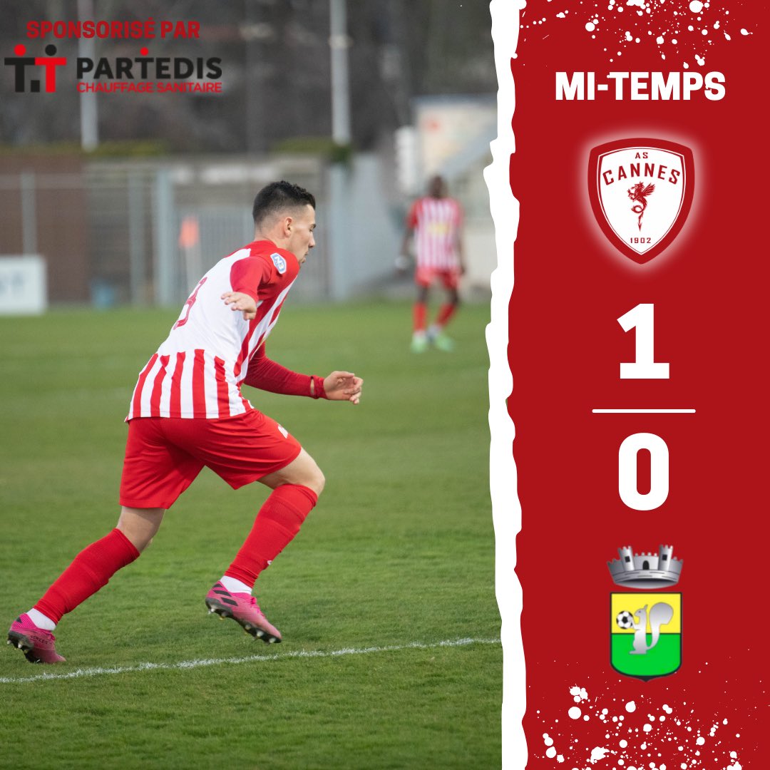 ASCannes1902's tweet photo. 🔴 DIRECT | #N3
⏱️ 45' C'est la mi-temps nos Dragons mènent 1 but à 0 face à l’US Mandelieu grâce à une réalisation de Jungen.
1️⃣-0️⃣ | #ASCUSM https://t.co/sFYHBR9LJD