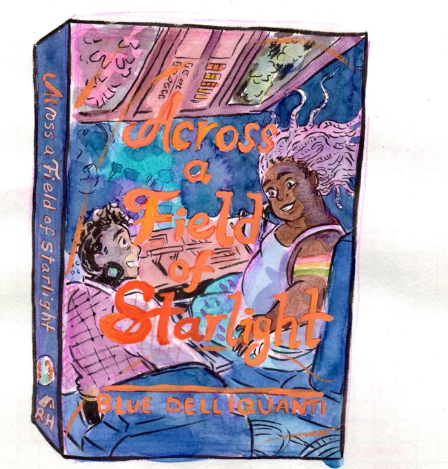 5. Across a Field of Starlight by @bluedelliquanti  is my first GN of 2022. I really loved this book! I'm not a huge sci fi person, but it's so easy to fall into the worlds Blue creates. This story is thoughtful, complex, kind, hopeful, fun, and wonderfully queer. 💫 