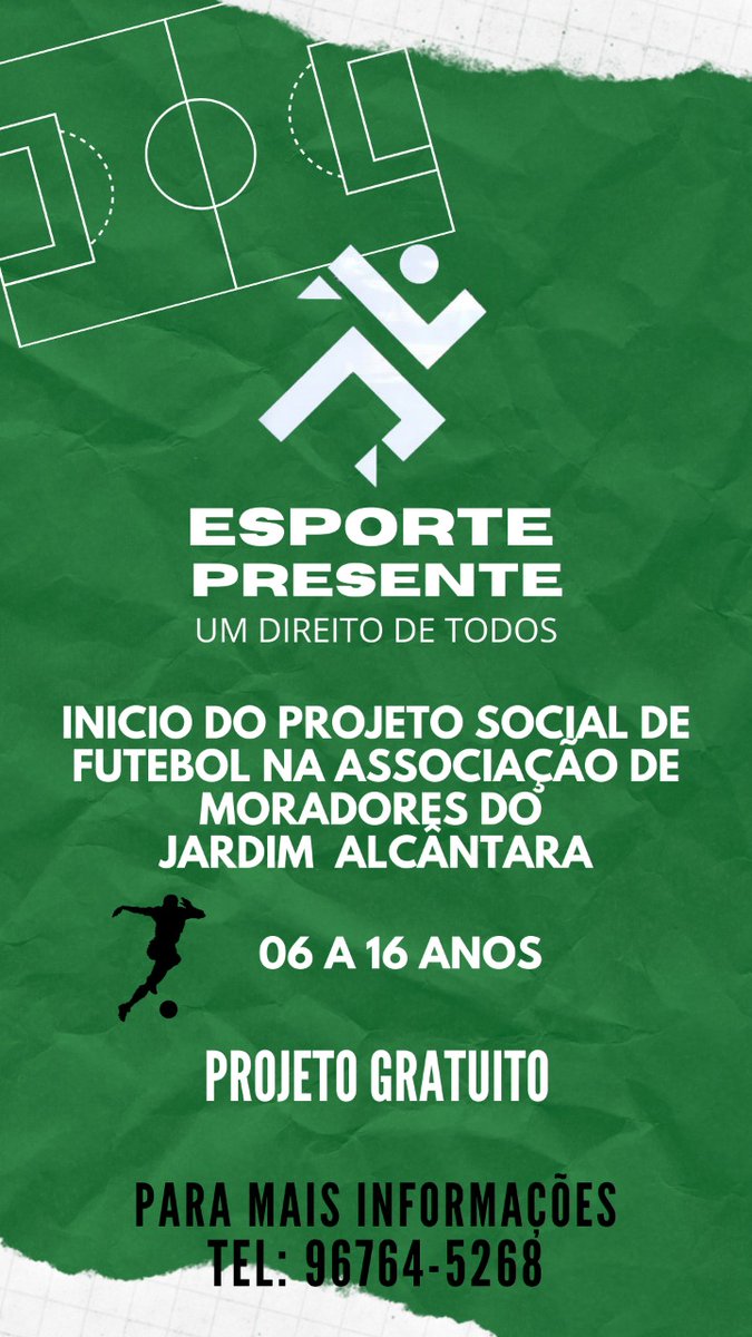 Pk_Siilva1999's tweet photo. Projeto " esporte presente " traz uma oportunidade para crianças e adolescentes do Alcântara e redondezas de poder participar de uma escolinha de futebol na associação dos moradores do Alcântara. https://t.co/WJQV7TF8xO