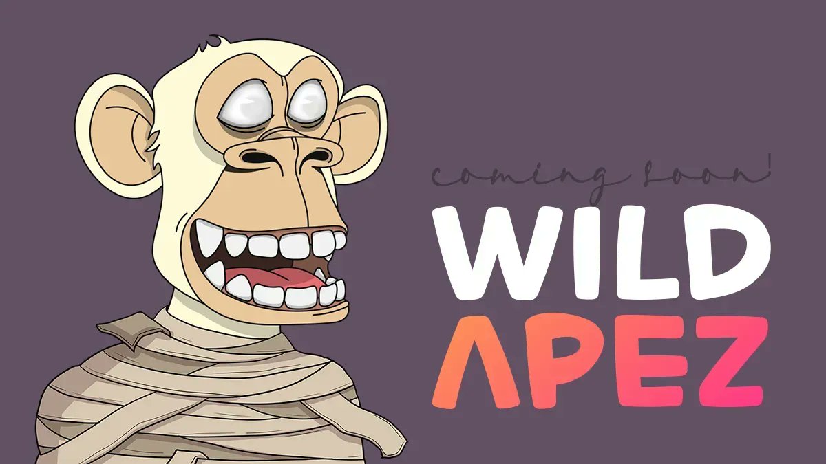Wild_Apez's tweet photo. Are you ready for the ApeMania? 

Join our Discord: https://t.co/DTud1JMJ7h

#wildapez #NFTartist #NFTdrops #nftart https://t.co/wFqRkRCSqC