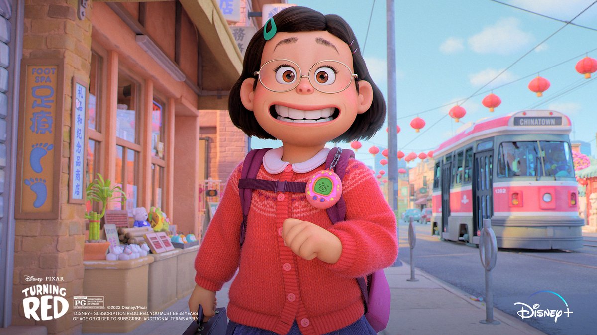 Pixar's tweet photo. #TurningRed is never not on our mind, oh my, oh my. 🎶❤️ Check out these moments from the movie and stream it now on @DisneyPlus. https://t.co/aLWI5QNvth