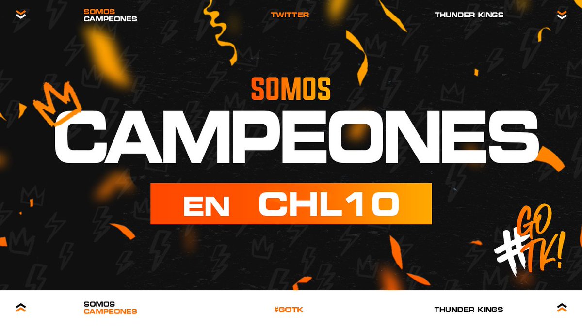 Thunder Kings (@thunderkingscr) on Twitter photo #CR | ¡CAMPEONES!
Aunque las estadísticas no estaban a nuestro favor, logramos el podio que tanto anhelabamos. Gg a nuestros rivales.🦁⚡
🏆 <a href="/CHLIGA2/">CHL • SUPERLIGA •</a>
🆚️ <a href="/Esport_Loyal/">Loyal eSports🇲🇽</a>
📌 2-1
👑 <a href="/Matii__Cr/">Satoru</a> - @enricoo_Cr
#GoTK #TheStormisComing #CR | ¡CAMPEONES!
Aunque las estadísticas no estaban a nuestro favor, logramos el podio que tanto anhelabamos. Gg a nuestros rivales.🦁⚡
🏆 <a href="/CHLIGA2/">CHL • SUPERLIGA •</a>
🆚️ <a href="/Esport_Loyal/">Loyal eSports🇲🇽</a>
📌 2-1
👑 <a href="/Matii__Cr/">Satoru</a> - @enricoo_Cr
#GoTK #TheStormisComing