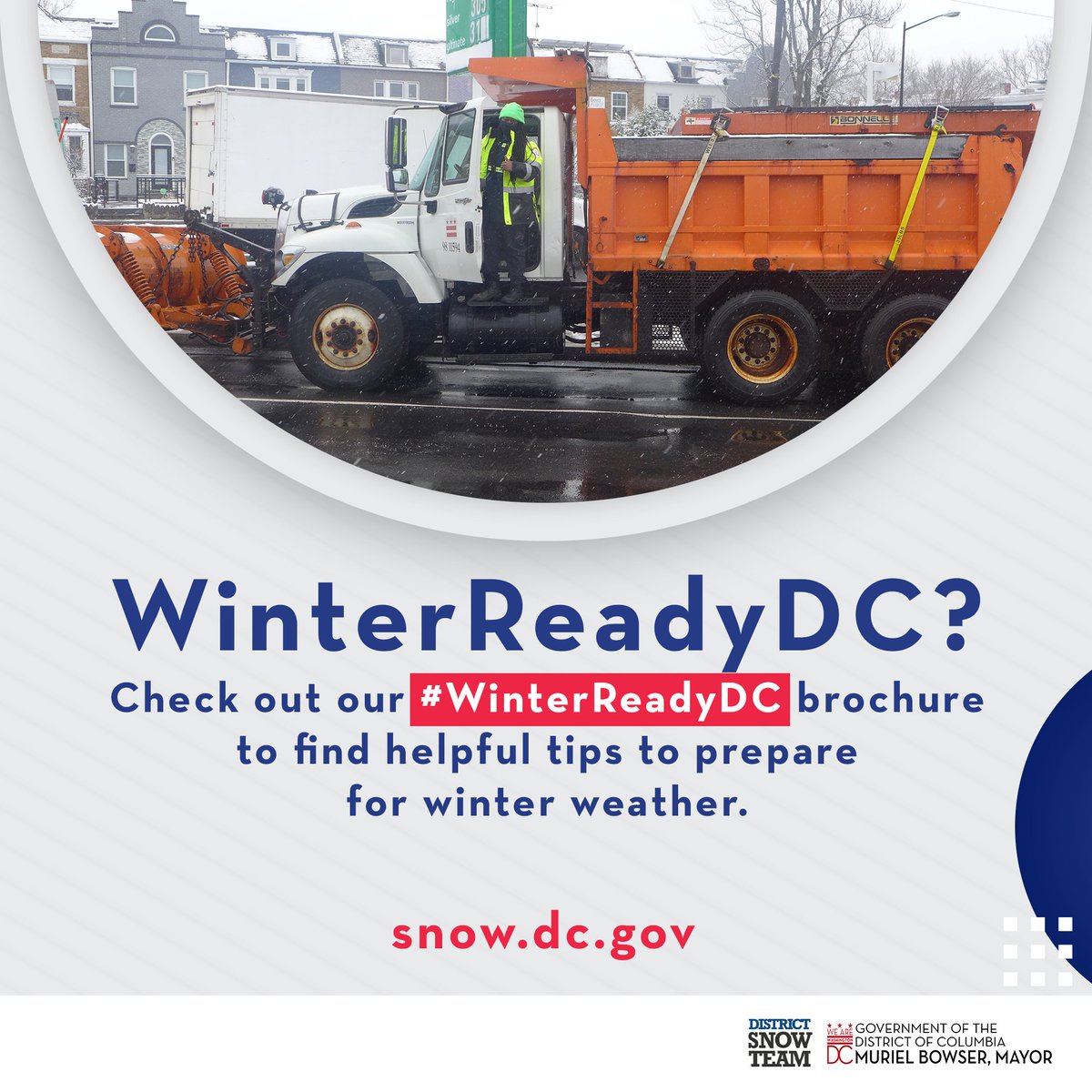 DCDPW's tweet photo. Winter hasn’t left just yet! Our #WinterReadyDC brochure has helpful awareness and safety tips for winter weather events. https://t.co/8C9R23QmgX
