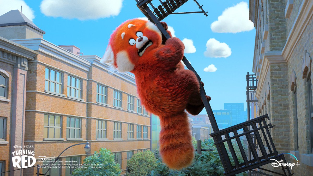 Pixar's tweet photo. #TurningRed is never not on our mind, oh my, oh my. 🎶❤️ Check out these moments from the movie and stream it now on @DisneyPlus. https://t.co/aLWI5QNvth