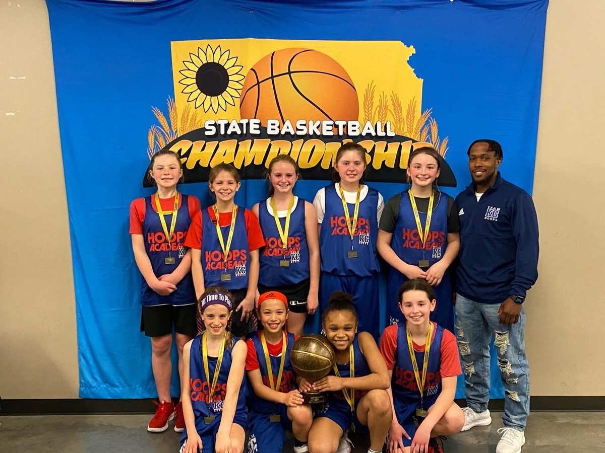 teamKChoops's tweet photo. Congrats to Coach Stephon and the 4th grade girls.  Kansas State Champions! https://t.co/Q94gMSp9KF