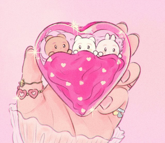 pink background simple background heart holding rabbit stuffed toy stuffed animal  illustration images