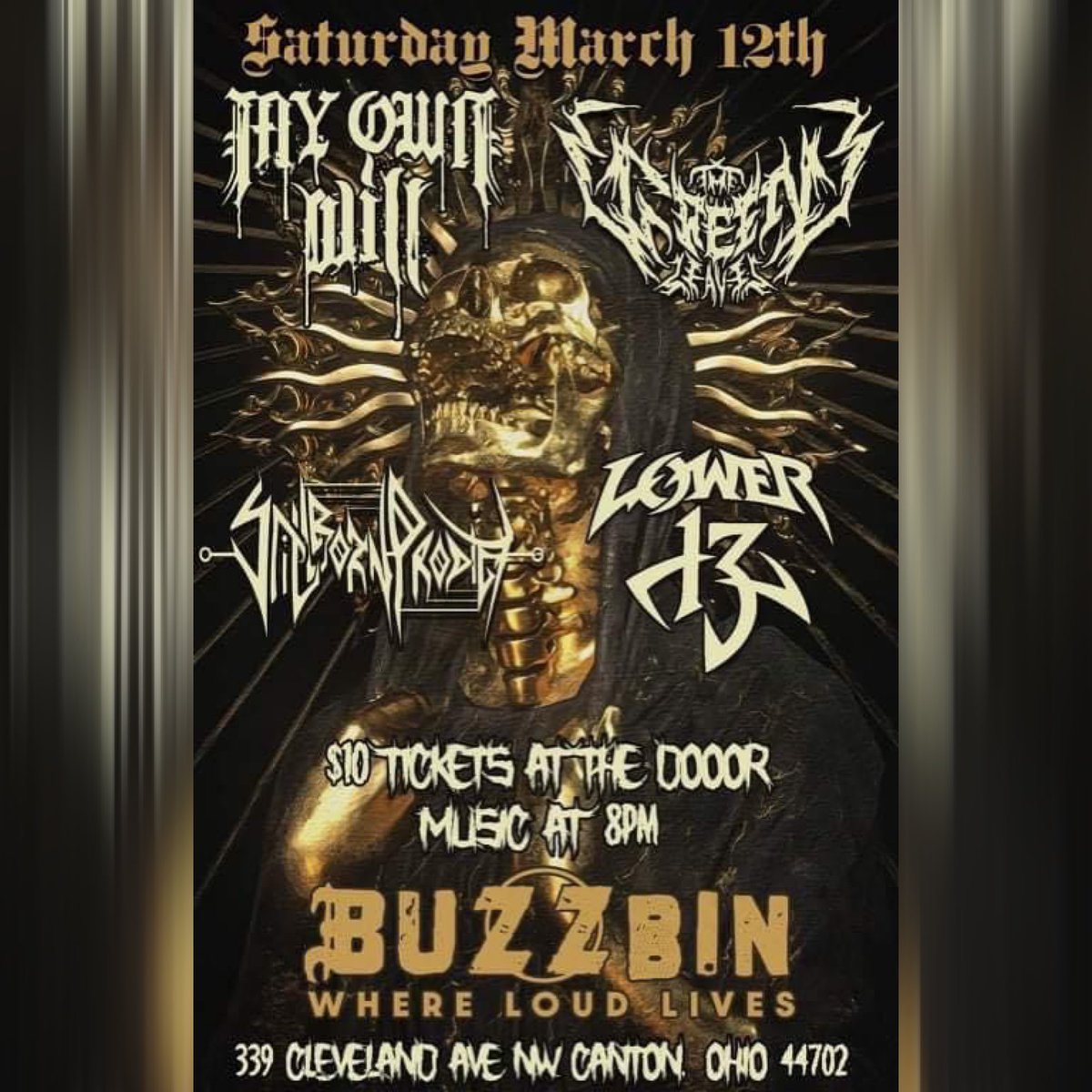 Lower13official's tweet image. Tonight! @Buzzbin 

#lower13 #buzzbin #buzzbincanton #metal #HeavyMetal #hardcore #cleveland