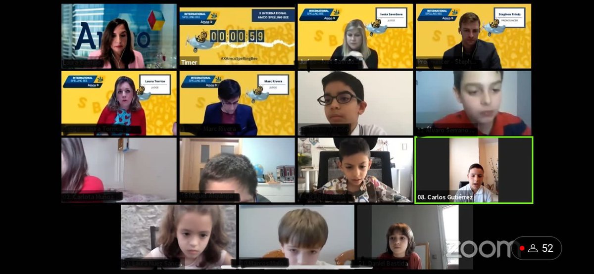 Csdomingo's tweet photo. Felicidades Eurídice, Carlos y Claudia por la participación en el #X𝗔𝗺𝗰𝗼𝗦𝗽𝗲𝗹𝗹𝗶𝗻𝗴𝗕𝗲𝗲 🐝🐝🐝. ¡Lo han hecho genial 👏🏻👏🏻! #OportunidadParaCrecer #AlumnosCracks  #HappyToLearn @AMCO_iberia https://t.co/ztrqlvyzzo