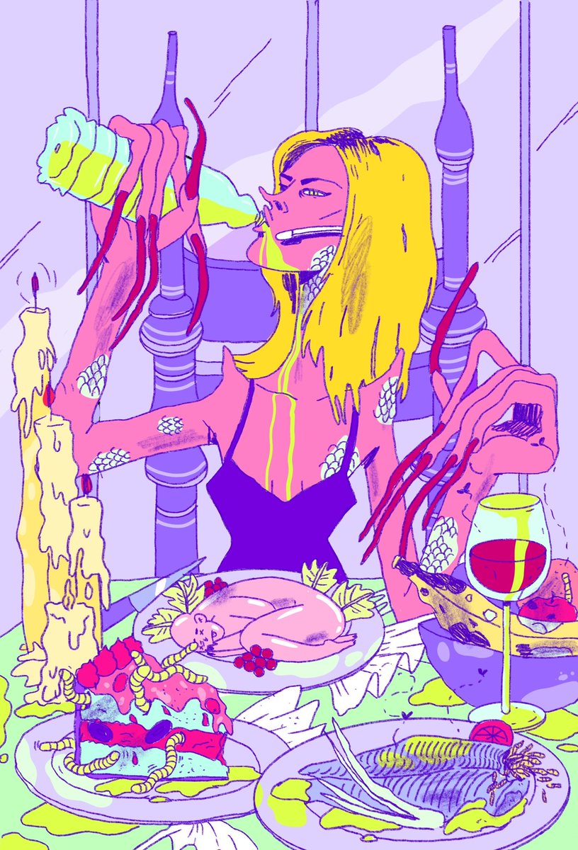 Una que hice para la ultima <a href="/revistaguinaldo/">Revista Aguinaldo</a> 🥰🖤