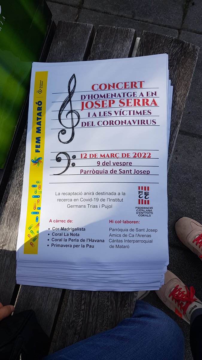Avui #Mataró homenatja en Josep Serra i Rimblas, una persona que va passar per la vida fent el bé. I, amb ell, totes les víctimes del coronavirus. La recaptació anirà destinada a un projecte de recerca sobre covid persistent de <a href="/GTRecerca/">IGTP</a>.