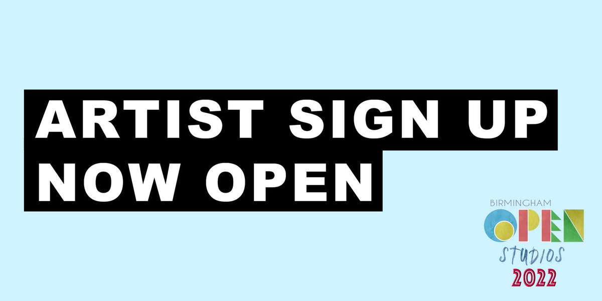 openstudiosbham's tweet photo. Birmingham Open Studios returns for its 6th year. 

Dates are confirmed as 24-25th September and 1st-2nd October (all 11am-5pm)

Artist submissions are now being accepted until 15th July, through the website

Please see our website for more details, and changes from last year https://t.co/HWmBPGWLtj