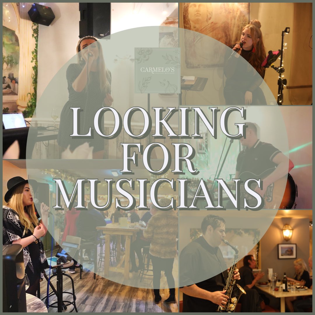 We are currently looking for more local singers to join us here at Carmelo’s and in Bilardi’s bar. 🎶

Please get in touch to find out about available dates and more. Thank you. 😊