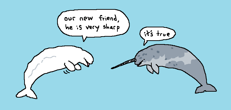 have you guys heard about the narwhal that joined a beluga pod
#mossworm 