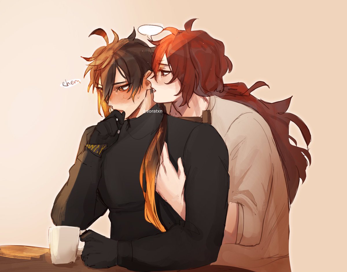 soratxn's tweet photo. Diluc can be prtty romantic in the morning https://t.co/uSjW3eGKPd