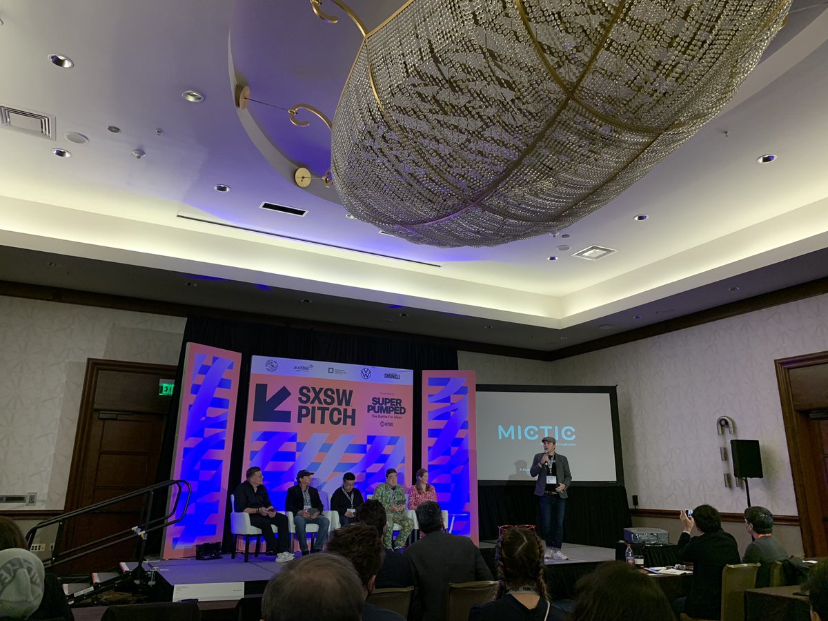 Live from #sxsw Pitch: .<a href="/Mictic_Move/">Mictic</a> wants to reshape your relationship with music. You become the instrument. #startups