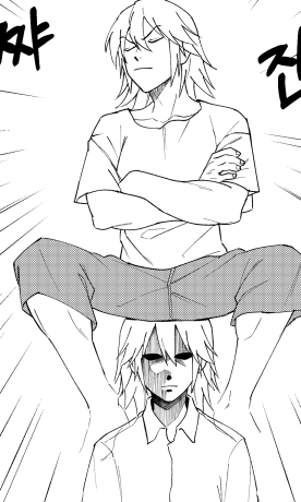 me re-using a joke from my doujin for my webtoon 