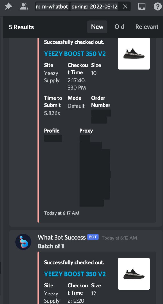 And then there is today. <a href="/NotifyAccounts/">Notify Goods</a> bailed me so hard with API key. <a href="/whatbotisthis/">WhatBot</a> and <a href="/WolvesProxy/">WolvesProxy</a> to do the rest.