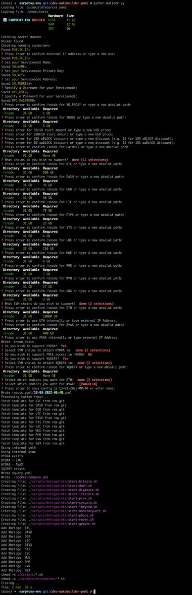 desac2006's tweet photo. 🔀 The #AwesomeBuildler for @The_Blocknet #EXRProxyENV stack is starting to take shape
Yeah… I know… I have to upgrade storage https://t.co/J3QdD7xcm3