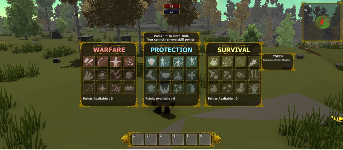 TitanKnightDev's tweet photo. @TasGameMakers Open world survival RPG. (Skill Tree) https://t.co/GyoyIUx8BU