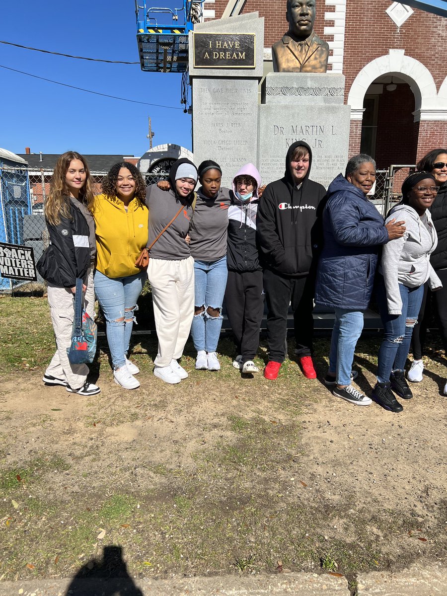 phillypRHS's tweet photo. Today’s journey started in Montgomery at the Legacy Museum and the National Memorial for Peace and Justice. Then on to Selma and the Edmund Pettus Bridge where Joann Bland shared her experience crossing the bridge on Bloody Sunday when she was 11 https://t.co/WZ5396apRW