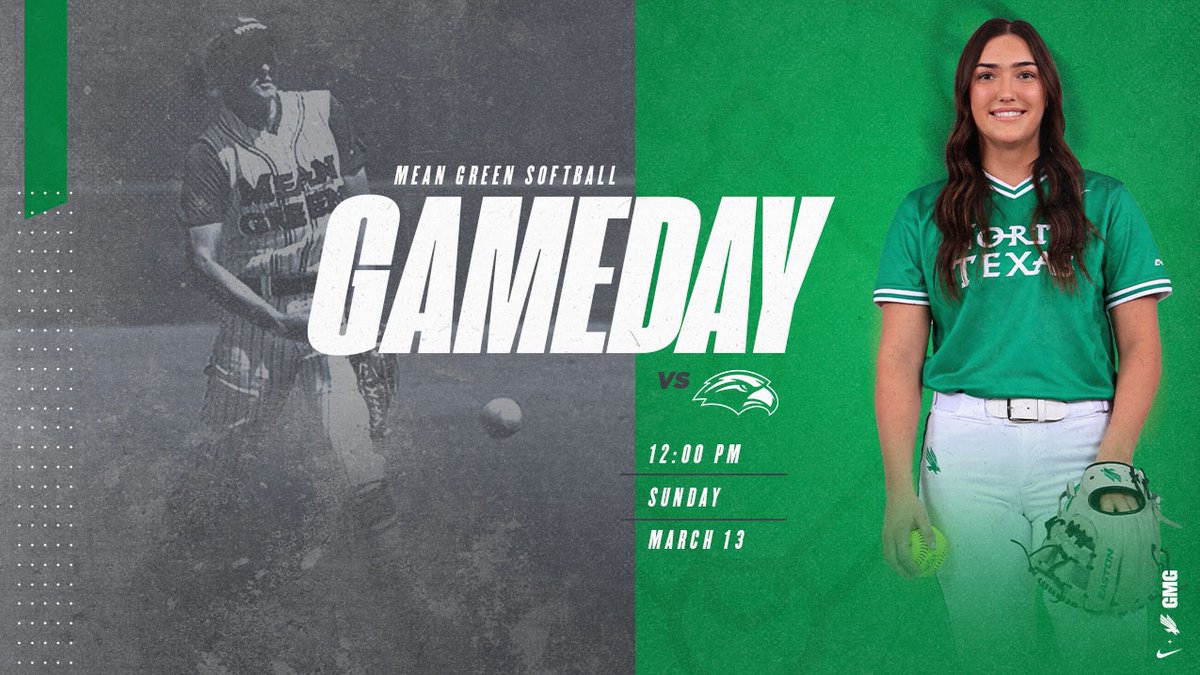 It's GAMEDAY!!

🆚 Southern Miss
⏰ 12 PM (CT)
📍 Hattiesburg, MS
🏟 Southern Miss Softball Complex
📺 C-USA TV
📈 MeanGreenStats.com