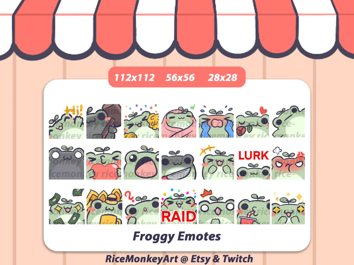 ricemonkeyart's tweet photo. Hii! My name is Jess🌱and I'm a (Twitch) Emote Artist ^^

Emotes 25 EUROS each!
Order Form: https://t.co/N11pg2sayr

For more emotes visit: https://t.co/HN2D9pUH7M

#emote #emoteartist #twitch #youtube #discord #cute #commission #chibi #anime https://t.co/JgnhGahpFd
