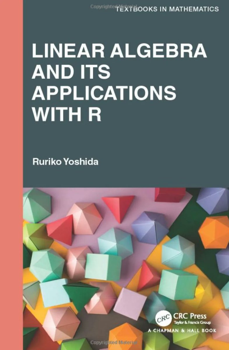 gp_pulipaka's tweet image. Top Books in #Mathematics by our Female Authors. #BigData #Analytics #DataScience #IoT #IIoT #PyTorch #Python #RStats #TensorFlow #Java #JavaScript #ReactJS #CloudComputing #Serverless #DataScientist #Linux #Books #Programming #Coding #100DaysofCode 
bit.ly/34BcLwe
