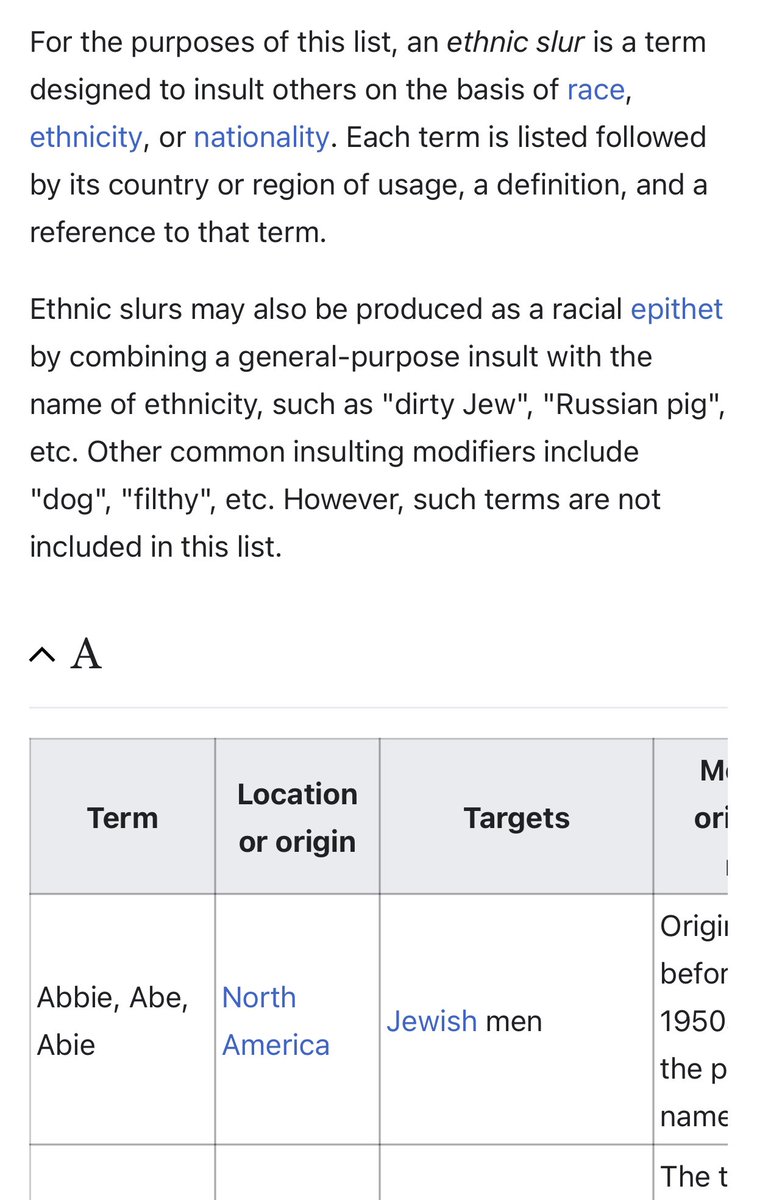 C c on twitter the list of english ethnic slurs in the wikipedia