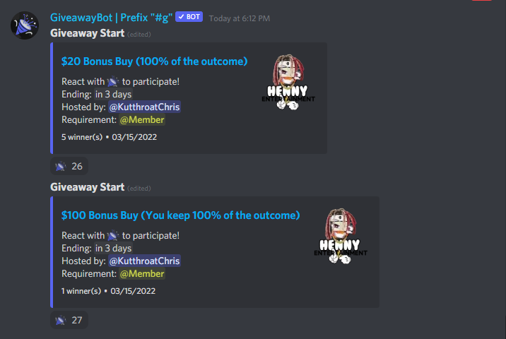 hennyhamilton's tweet photo. $200 Stake Tip GIVEAWAY !! 

Join Discord and React to each Giveaway https://t.co/qRxqEbKRuQ
Retweet
Follow @henny_ent 

GLGL https://t.co/7kMJHNNCm7
