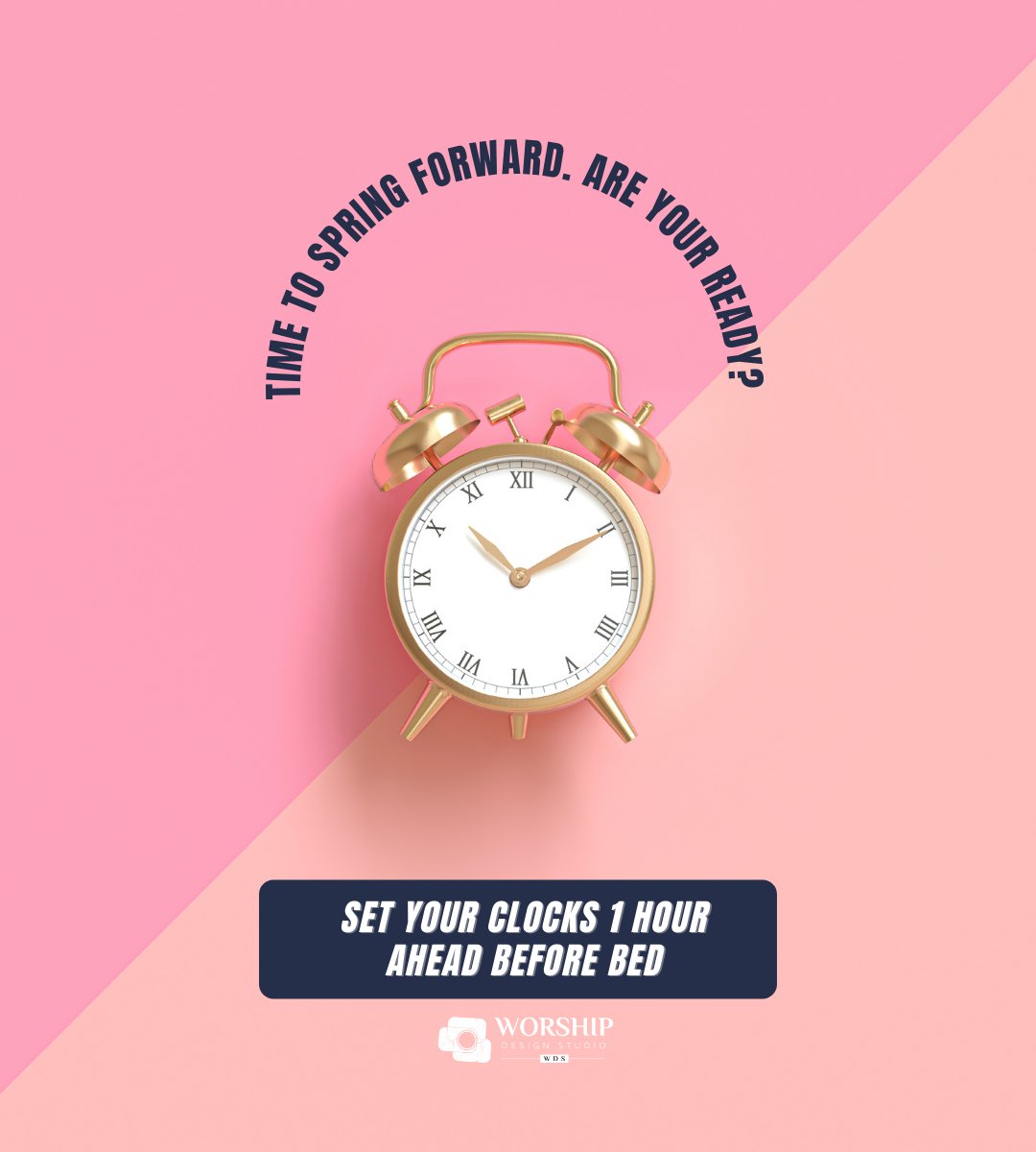 Don't forget to set your clocks an hour ahead tonight! #DaylightSavingsTime could make you late to church.