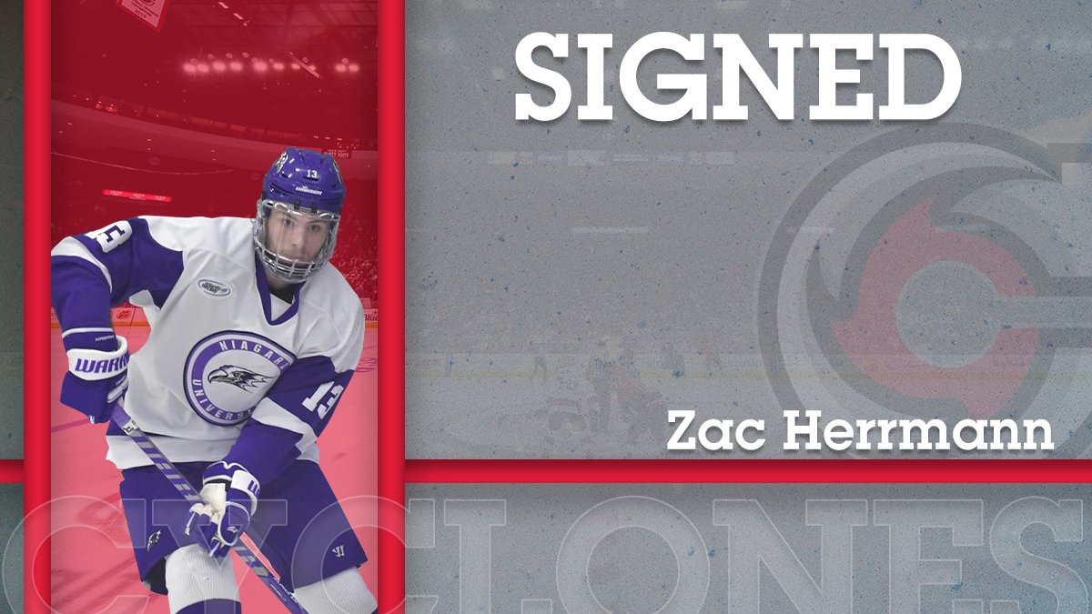 CincyCyclones's tweet photo. We've signed Zac Herrmann from Niagara University ahead of his pro debut tonight!

🗞 https://t.co/4EURw5gpzk https://t.co/XurPifTTHo