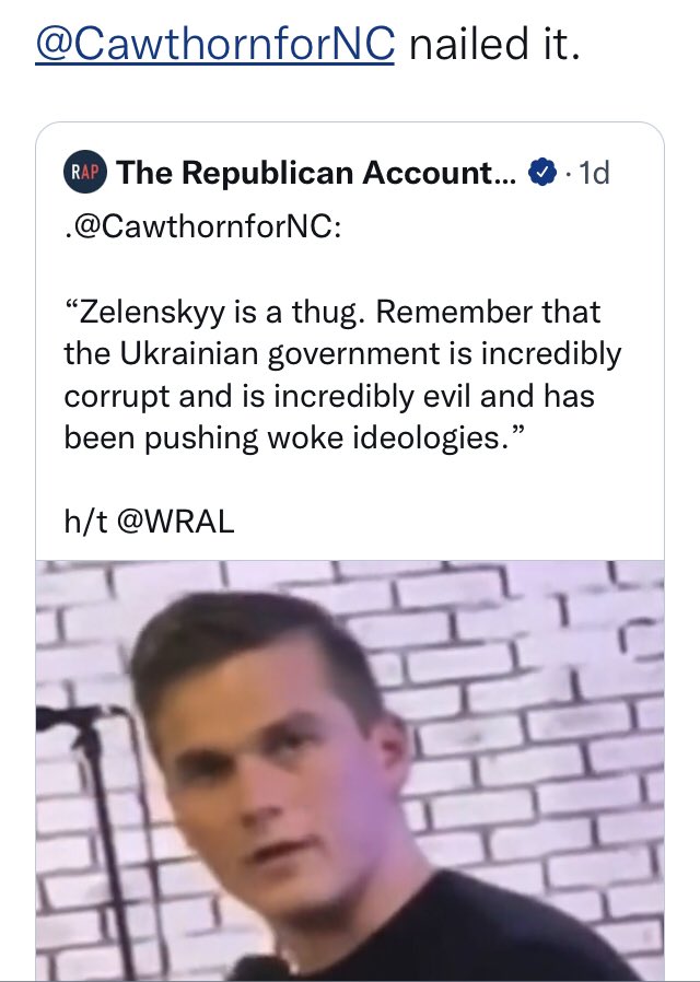factsNreason's tweet photo. @RepKinzinger The pro-Putin wing of the GQP is growing. https://t.co/HxS1BSE2mU