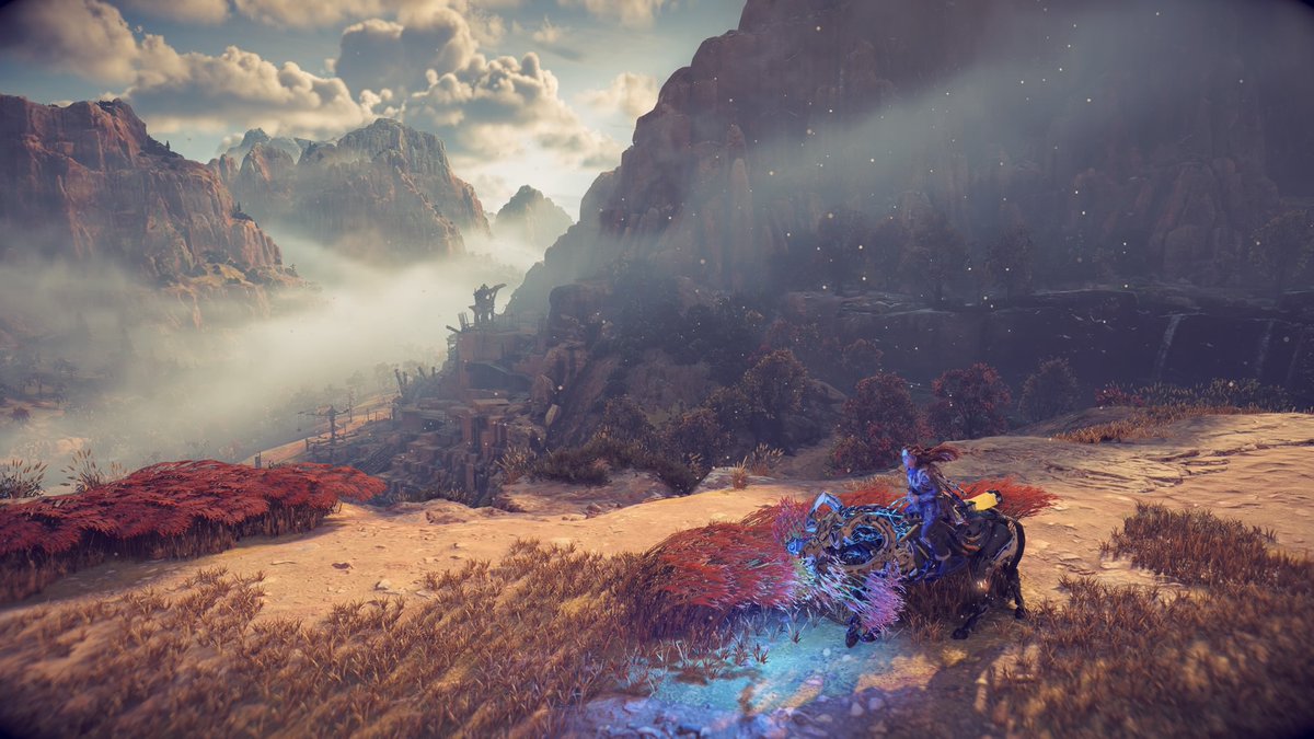 IzaaaKosza's tweet photo. The beautiful lands of the Forbidden West. <3 #Horizon #ForbiddenWest #PS4share https://t.co/OdTdCNHwXZ