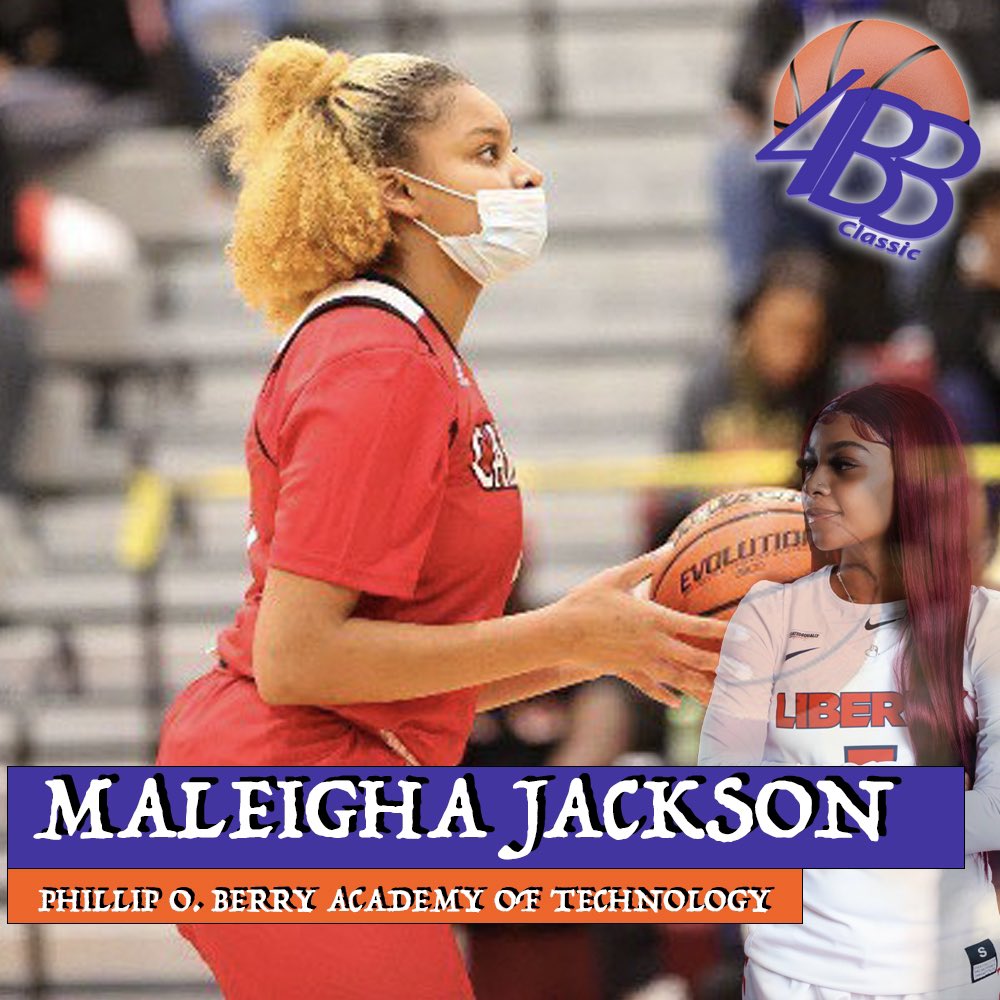 <a href="/PEMSportsNC/">PEM Sports</a> &amp; <a href="/bucketsbrand/">Buckets Brand</a> presents:
#4BBClassic UNSIGNED SENIOR GAME
• • •
Featuring...
• • •
Maleigha Jackson (<a href="/maleighajackson/">Maleigha Jackson '22</a>)
6’0 PF
Phillip O. Berry Academy of Technology
• • •
All-Conference (2022), 13ppg, 6.4 rpg