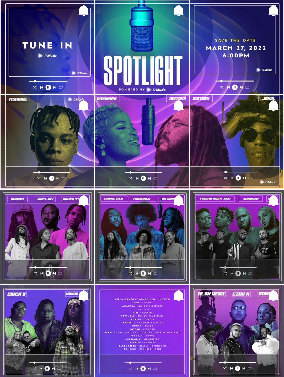 mundodonpeng's tweet photo. Check out our performances on Spotlight , powered by the @dmusicapp on Sunday, March 27th on the @dmusicapp or @digiceljamaica IG pages. Download the D'Music app to stream your fav tracks!
πΈ:@nickiikane
#DmusicSpotlight #DMusicApp #Interest #Pengg #Dancehall2022 #GG https://t.co/CDbcO4BPCm
