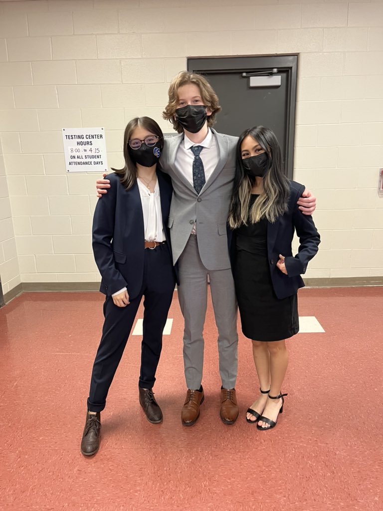 For day two of IDC we had three LD debaters break to elimination rounds! Congrats to Eamonn, Sarah, and Isabelle on breaking! We are so proud💙