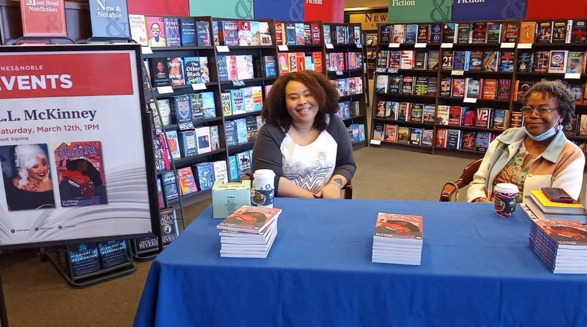 BN_Topeka's tweet photo. Don't miss your opportunity to meet local author, L.L.McKinney &amp; grab an autographed copy of her DC Graphic Novel, Nubia: Real One. She's in the store today until 3 pm &amp; can't wait to meet you! #bntopeka #bnevents #dccomics #bnya https://t.co/WUXZ1PhQMo