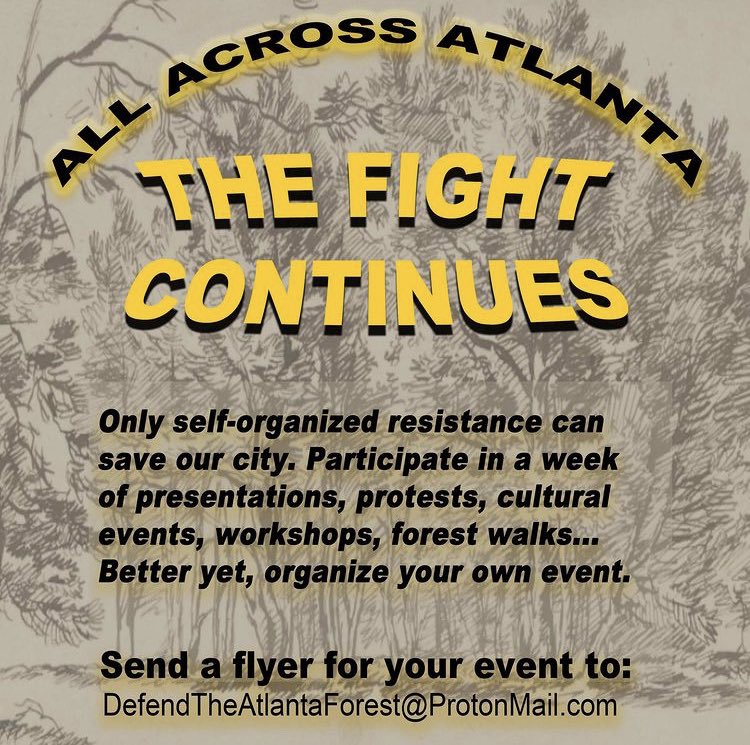 defendATLforest's tweet photo. defend the ATL forest! May 8-15 https://t.co/pELLt0tMJk