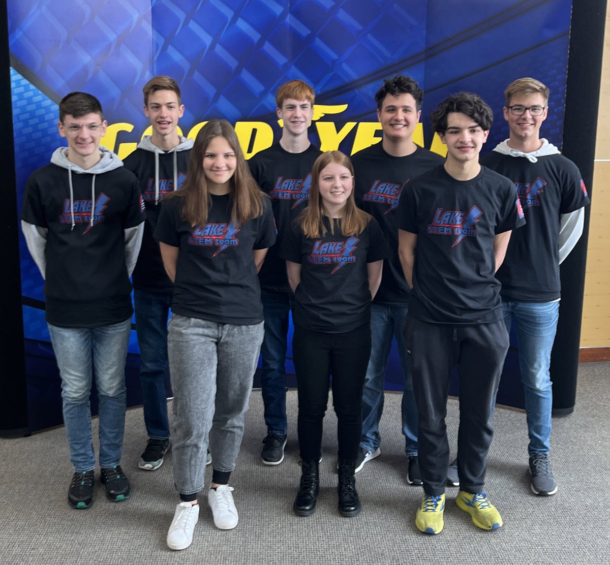Congratulations to the Lake STEM Team on winning the Rube Goldberg Competition at the <a href="/goodyear/">Goodyear</a> STEM Career Day! #LakeSTEM